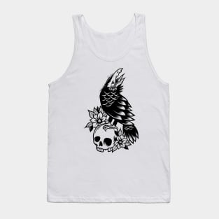 Crow and skull Tank Top